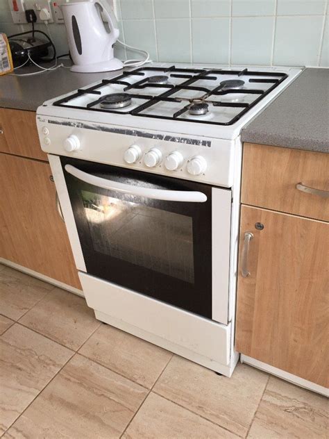 bush ag56s single gas cooker white